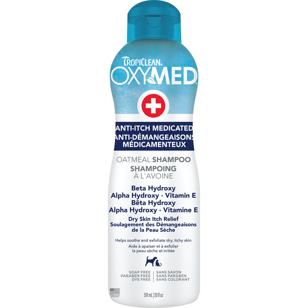 TROPICLEAN Oxymed Shampoing Médicamenteux 20oz
