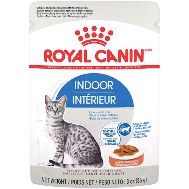 ROYAL CANIN Chat d'Intérieur, Émincé en Sauce 12 x 85g