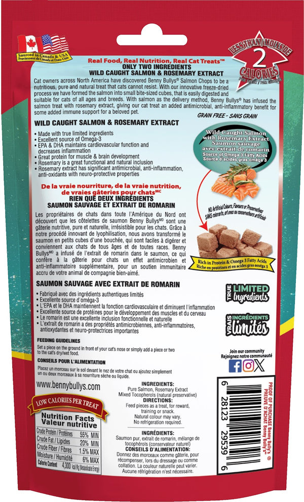 BENNY BULLY'S Gâteries Chat Extrait Saumon & Romarin 20g
