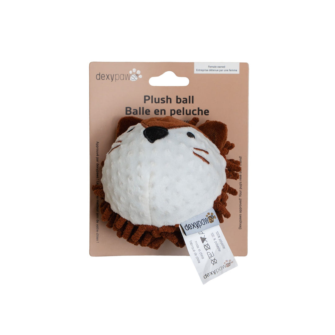 DEXYPAWS Jouet Chien Peluche avec Balle Hérisson