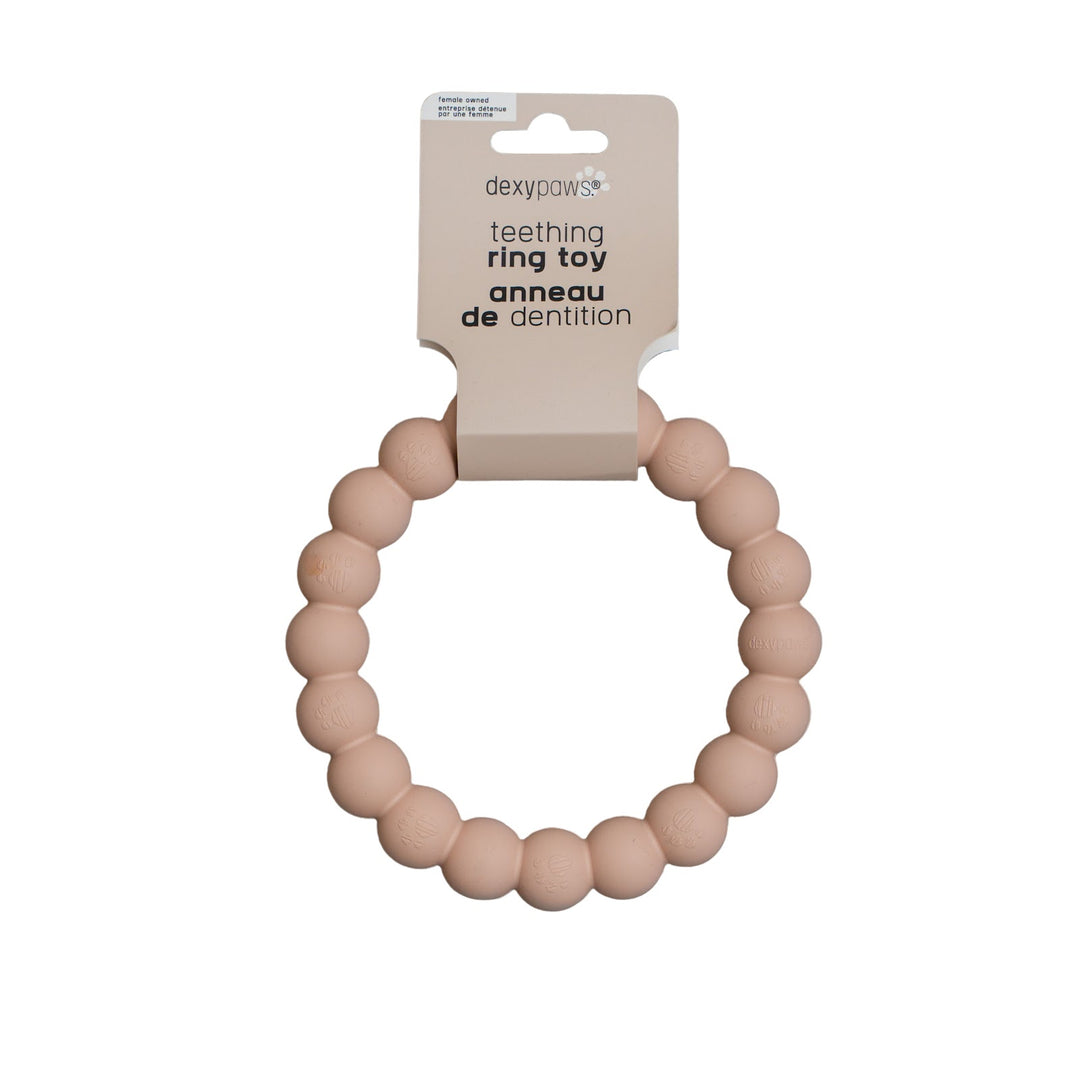 DEXYPAWS Jouet Chien Ultra Robuste Anneau Rose Poudré