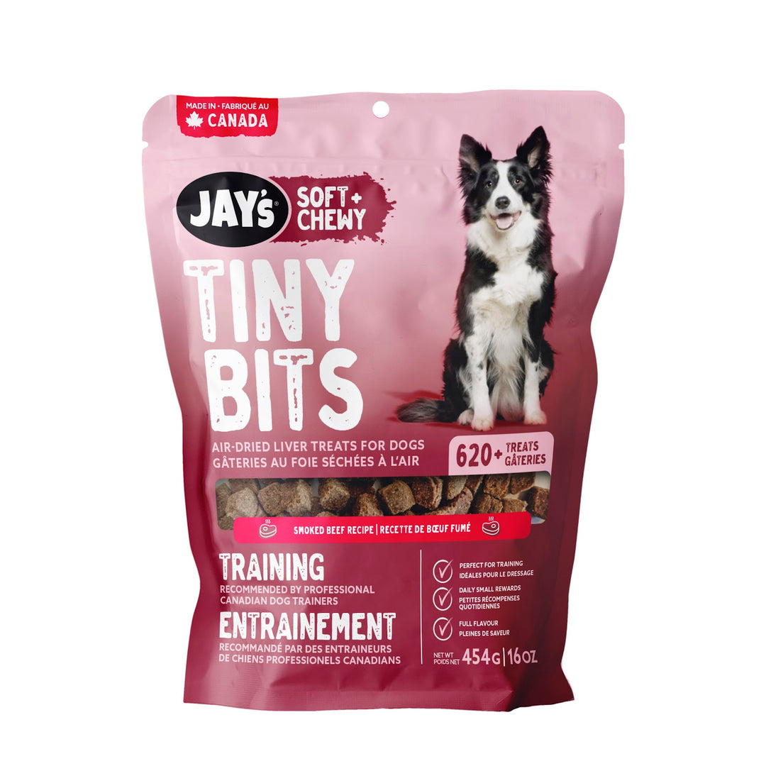 JAY'S TINY BITS Gâteries Chien Boeuf Fumé 454g