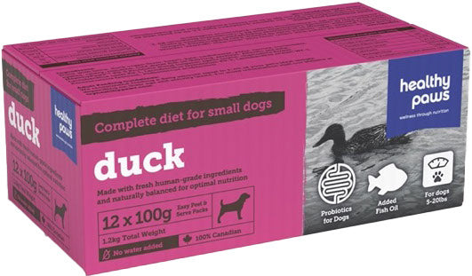 HEALTHY PAWS Chien PR Canard 1.2kg