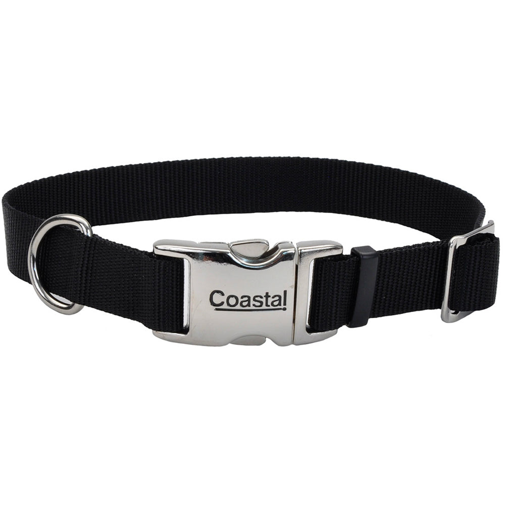 TITAN Collier Nylon Boucle Métal 1x14-20" Noir