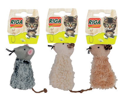 Riga - Jouet No.10 Souris avec Herbe à Chat