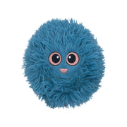 BUD'Z Jouet Chien Grosse Balle Joufflue 3 Tissus en Peluche 18cm Bleu Acier