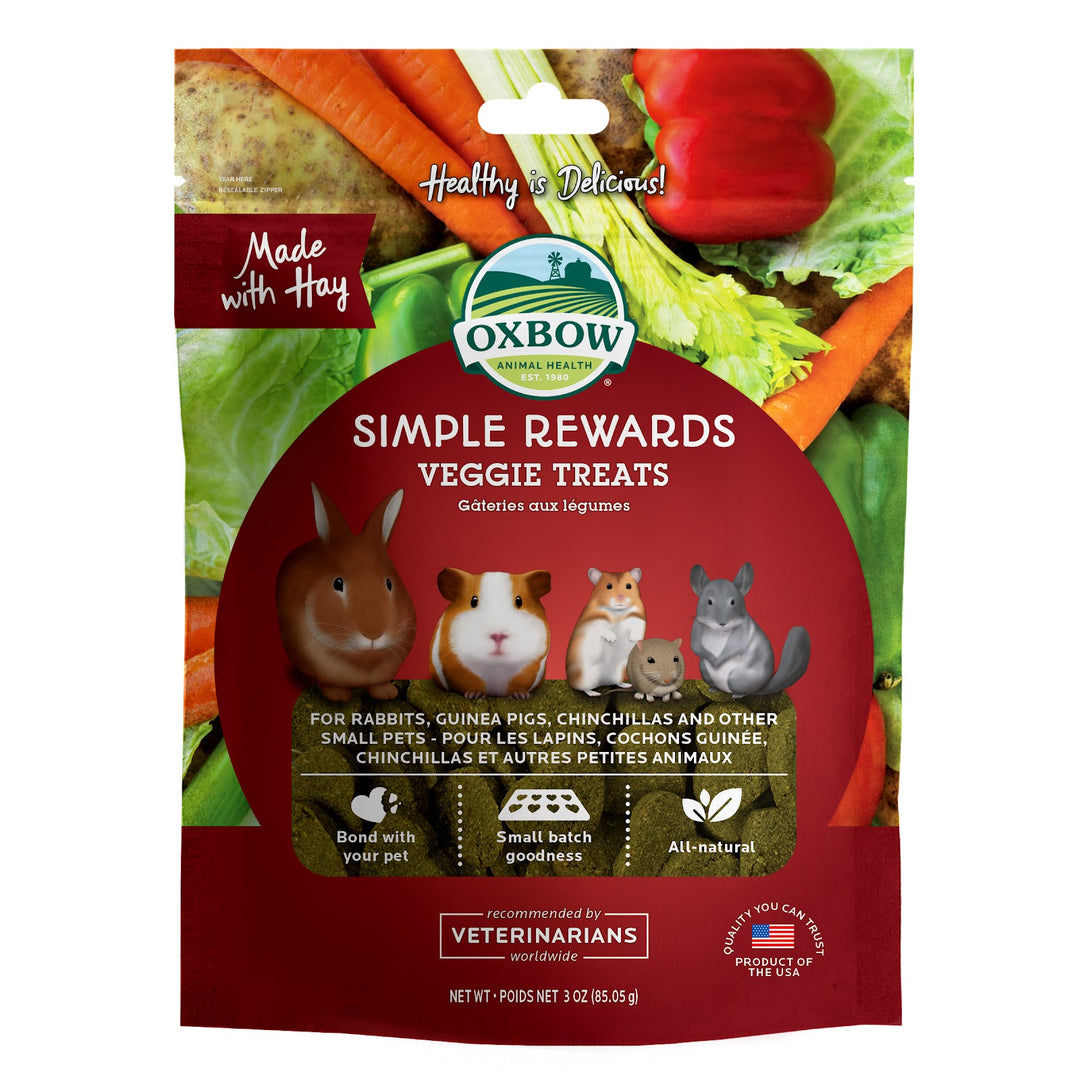 OXBOW SIMPLE REWARDS Gâteries Rongeur Légumes 2oz