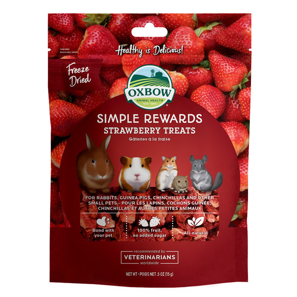 OXBOW SIMPLE REWARDS Gâteries Rongeur Fraise 0.5oz
