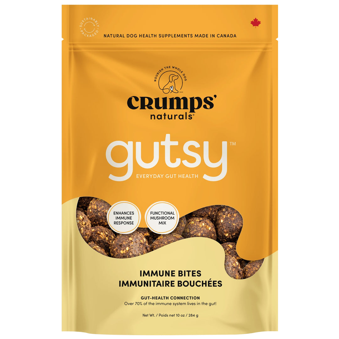 CRUMPS' NATURALS GUTZY Gâteries Chien Bouchées Immunitaires 284g
