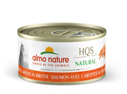 ALMO HQS NATURAL Chat Saumon & Carottes au Bouillon 70g