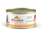 ALMO HQS NATURAL Chat Thon & Crevette au Bouillon 70g