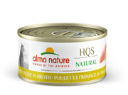 ALMO HQS NATURAL Chat Poulet & Fromage au Bouillon 70g