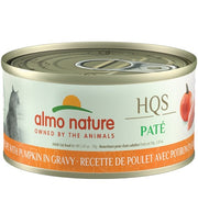 ALMO HQS NATURAL Chat Pâté Poulet & Potiron en Sauce 70g
