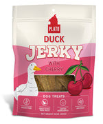 Voir l’image dans la galerie, PLATO Gâteries Chien Jerky Canard &amp; Cerise 453g