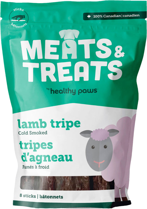 HEALTHY PAWS Gâteries Chien Tripes d'Agneau x8