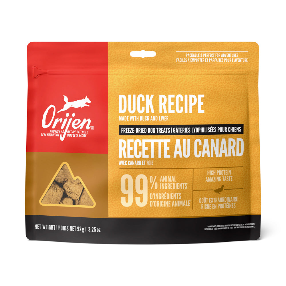 ORIJEN Gâteries Chien Canard 92g
