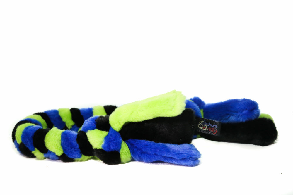 SCHUM-TUG Jouet Chien Moyen/Régulier Bleu-Vert & Noir