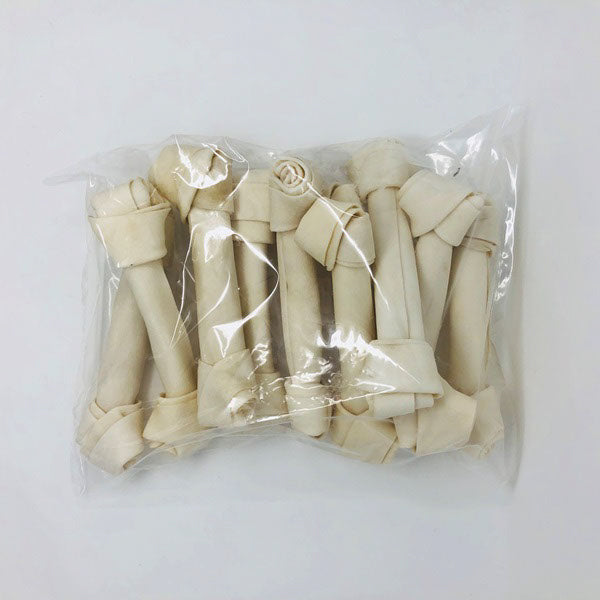 JUNGLEMAX Gâteries Chien Os Blanc Noués 9-10"