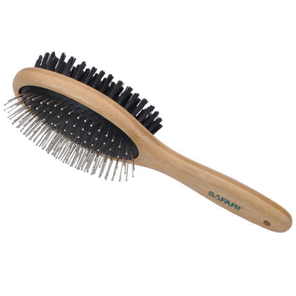 SAFARI Brosse Bambou Acier & Soie L