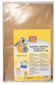 RIGA Oiseaux Feuille Sablées 43x25cm x5