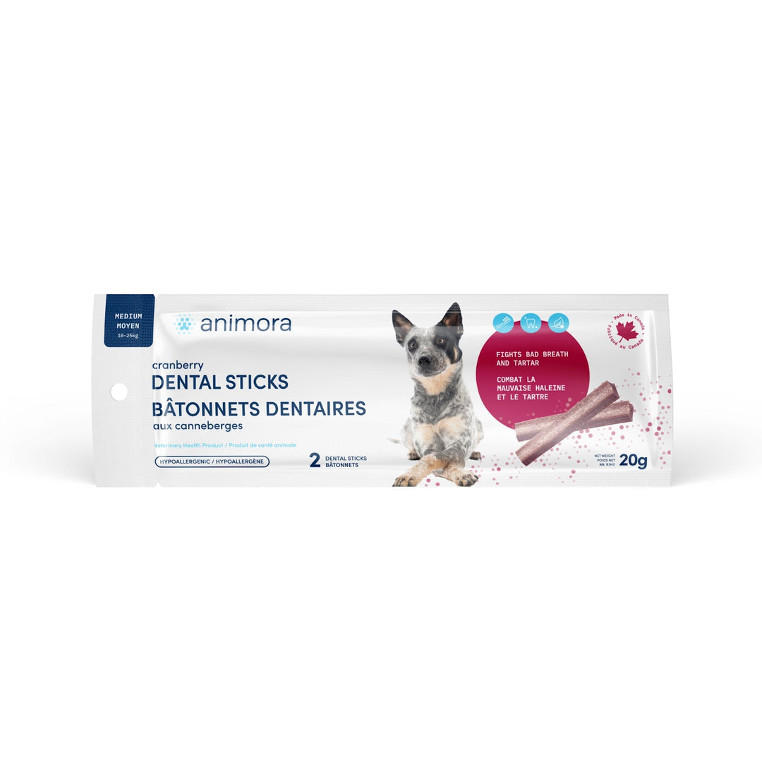 ANIMORA Gâteries Chien Bâtonnets Canneberges M 20g