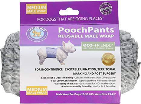 POOCHPAD PoochPants Mâle 15-15.9kg M