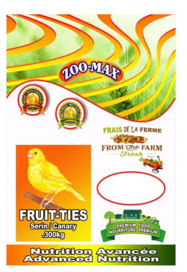ZOO-MAX Nourriture Fruit-Ties Serin 300g
