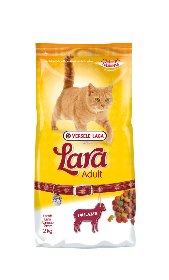Lara - Chat Adulte Agneau - Nourriture Sèche pour Chats
