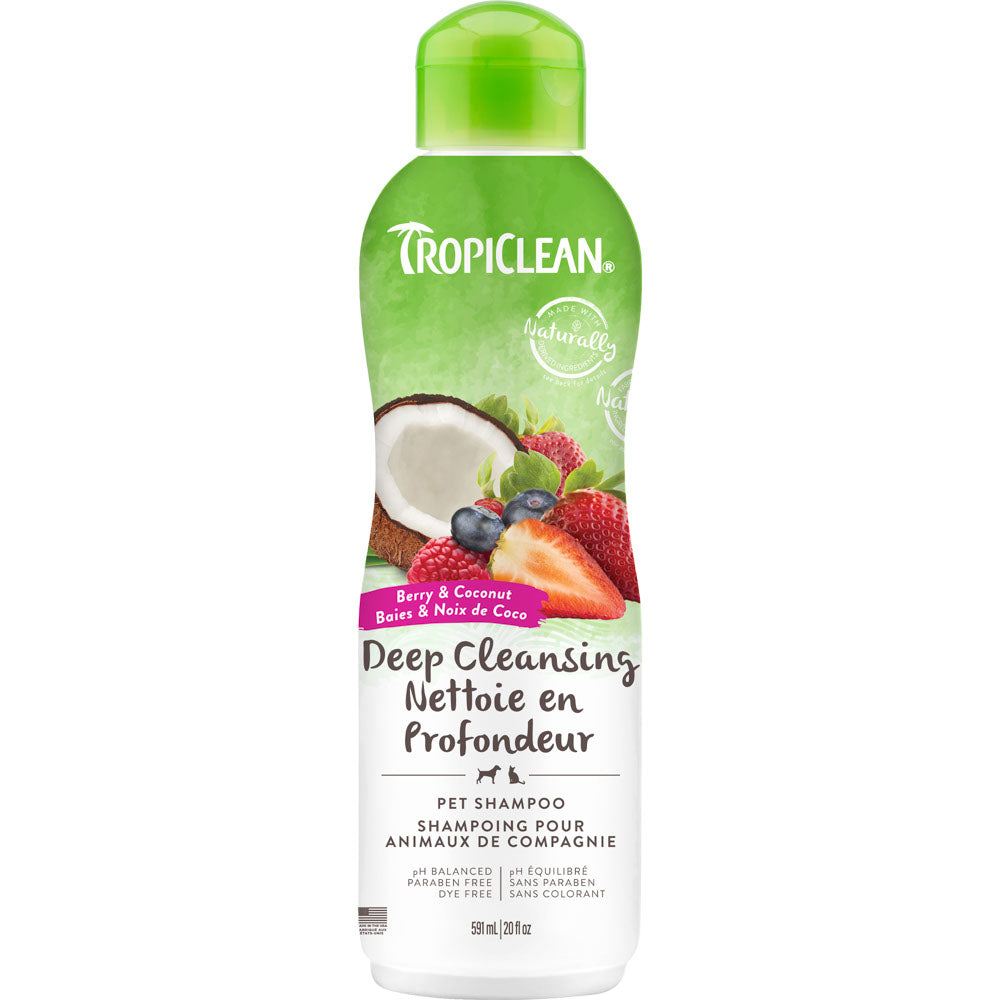 TROPICLEAN Shampoing Nettoyage Profondeur 20oz