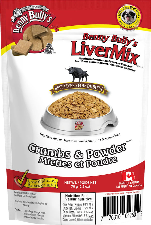 BENNY BULLY'S Gâteries Chien Topper Livermix Foie Boeuf 70g
