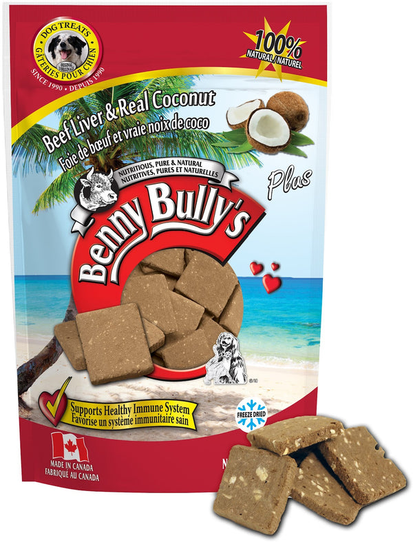BENNY BULLY'S Gâteries Chien Foie Boeuf & Noix de Coco 58g