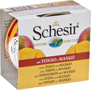 Schesir - Chat Adulte Thon, Morceaux de Mangue et Riz - Nourriture Humide pour Chats