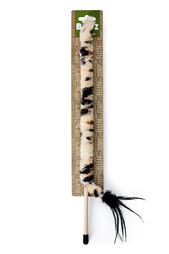 BUD'Z Jouet Chat Serpentin Léopard sur Bâton 45"