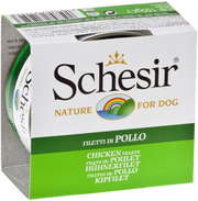 Schesir - Chien Adulte Gelée de Filets de Poulet - Nourriture Humide Sans Grains pour Chiens