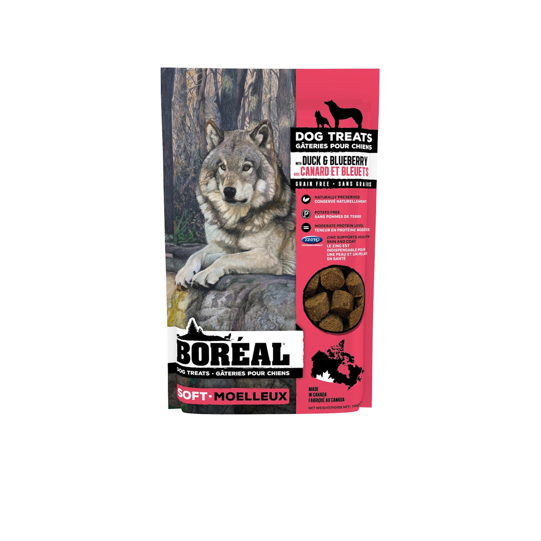 BOREAL Gâteries Chien Canard & Bleuets SG 150g