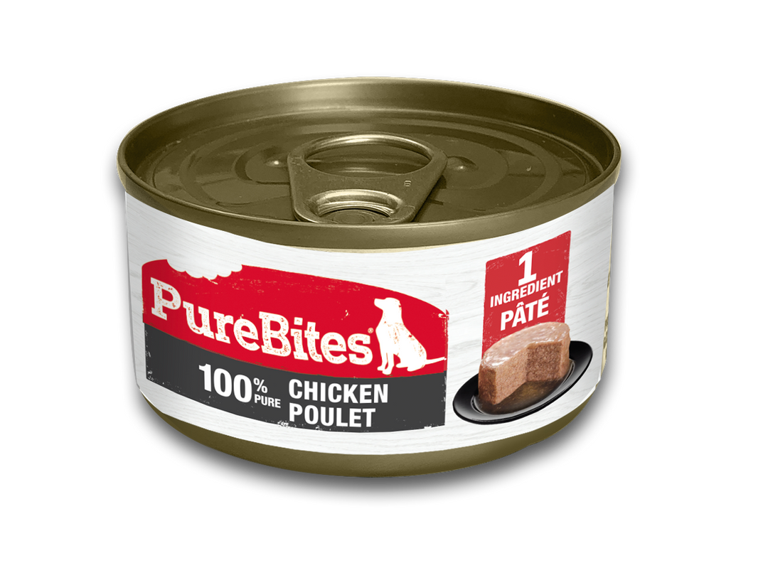 Purebites - Chien 100% Pur Pâté de Poulet - Nourriture Humide Sans Grains pour Chiens