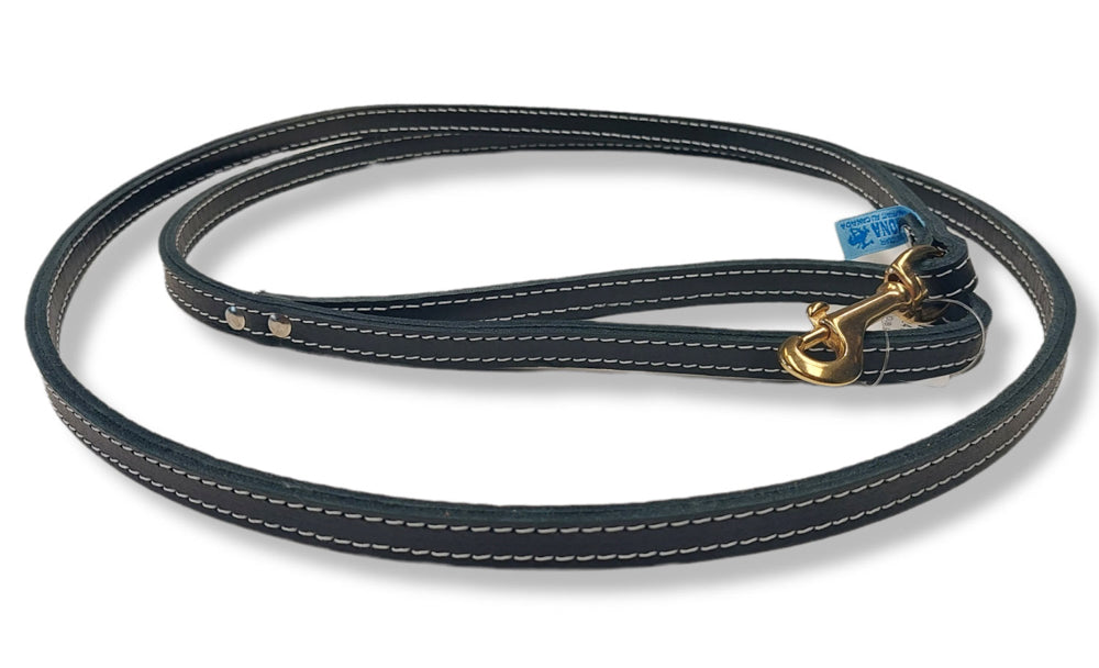 ARIZONA Laisse Cuir Double 1/2x72" Noir