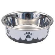 MASLOW Bol Acier Inox 54oz Blanc & Gris