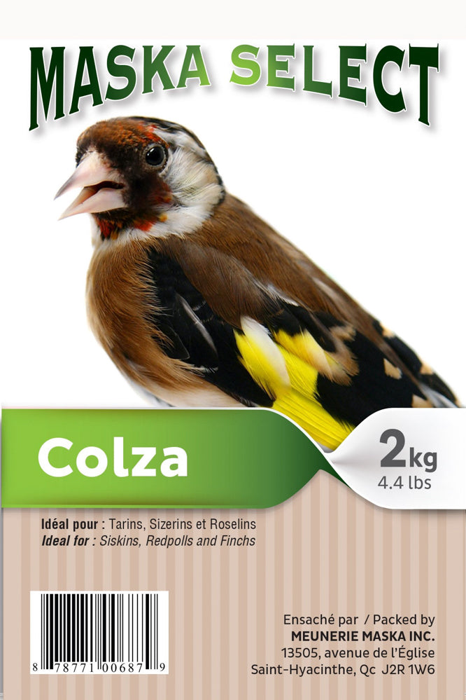 MASKA SELECT Nourriture Colza 2kg pour Oiseaux Sauvages