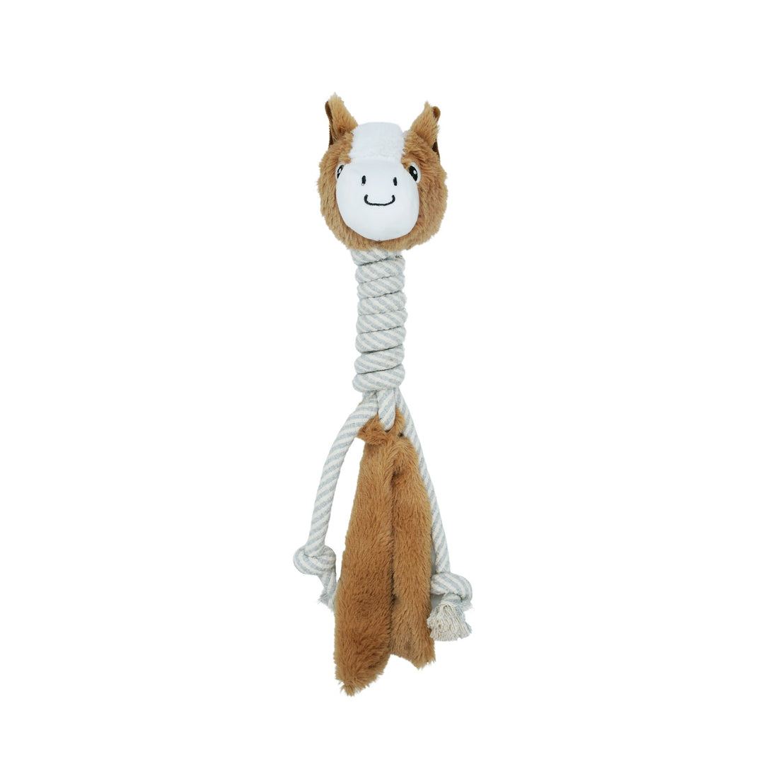 BUD'Z Jouet Chien Cheval à Long Cou en Peluche 42cm