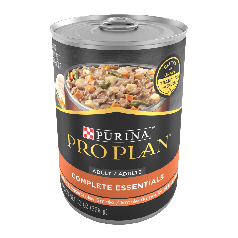 Purina Pro Plan - Chien Adulte Tranches de Poulet et Légumes en Sauce - Nourriture Humide pour Chiens