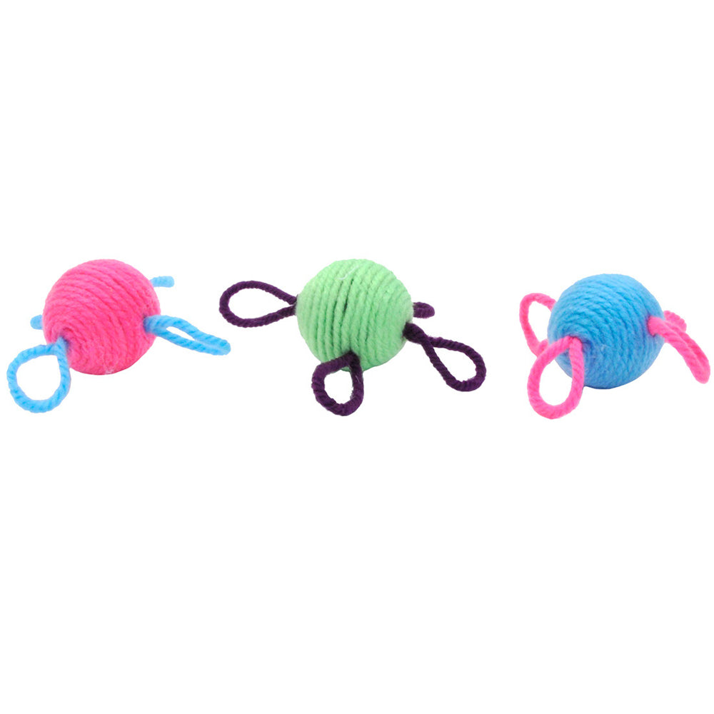 TURBO Jouet Chat Balles de Laine 4.75"