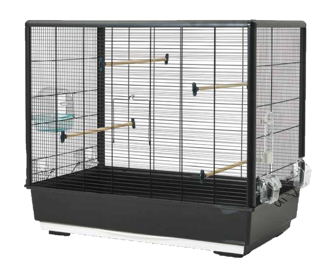 *SAVIC Cage Primo 60 Knock Down Noir pour Oiseaux