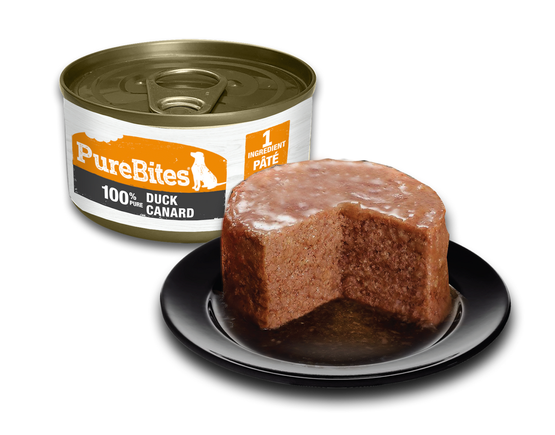 Purebites - Chien 100% Pur Pâté de Canard - Nourriture Humide Sans Grains pour Chiens