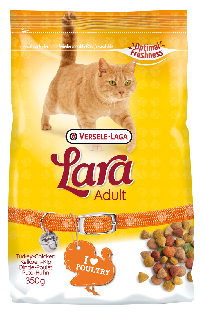 Lara - Chat Adulte Dinde et Poulet - Nourriture Sèche pour Chats