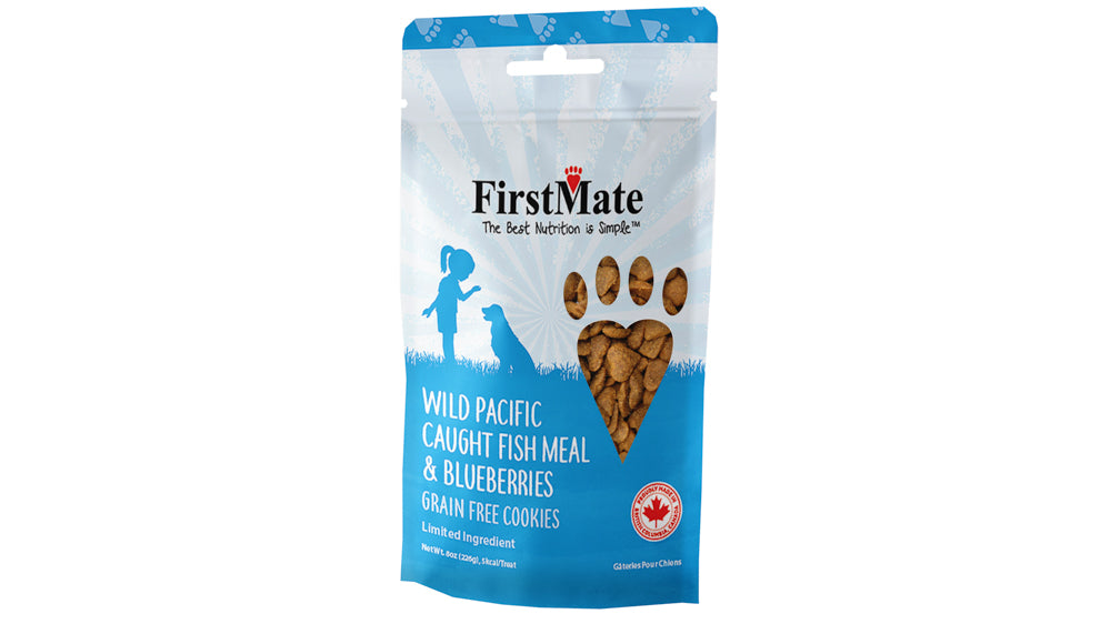 FIRSTMATE LID Gâteries Chien Poissons & Bleuets 226g
