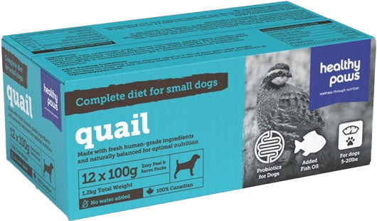 HEALTHY PAWS Chien PR Caille 1.2kg