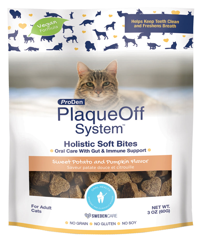 PLAQUEOFF Gâteries Chat Soins Dentaires, Digestif & Immunitaire 85g