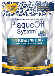 PLAQUEOFF Gâteries Chien Mini Os Légumes & Bleuets 340g