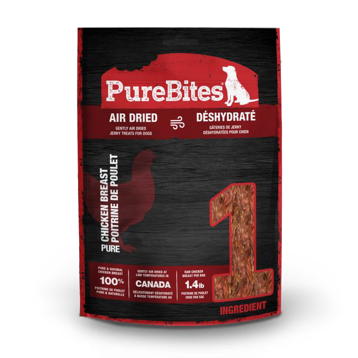 PureBites - Jerky de Poitrine de Poulet - Gâteries Déshydratées pour Chiens
